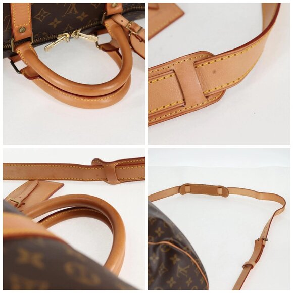 LOUIS VUITTON Monogram Keepall Bandouliere 55 Boston Bag - Picture 14 of 16